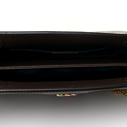 Gucci GG Supreme Monogram Web Small Ophidia Chain Shoulder Bag Brown 5 of 10