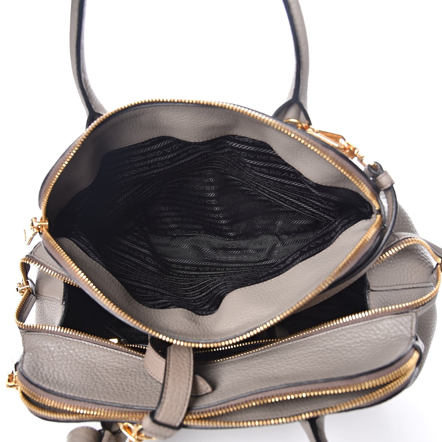 Vitello Daino Top Handle Dome Tote Argilla