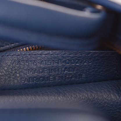 Balenciaga Veau Soyeux Perforated Blackout Hardware S City Bleu Marine 8 of 8