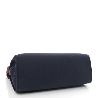 Hermes Toile Vache Hunter Herbag Zip 39 MM Bleu Marine Rouge H 5 of 11
