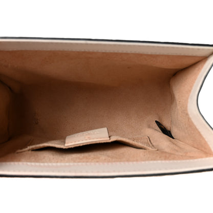 Gucci Guccissima Small Padlock Shoulder Bag Black White 5 of 10