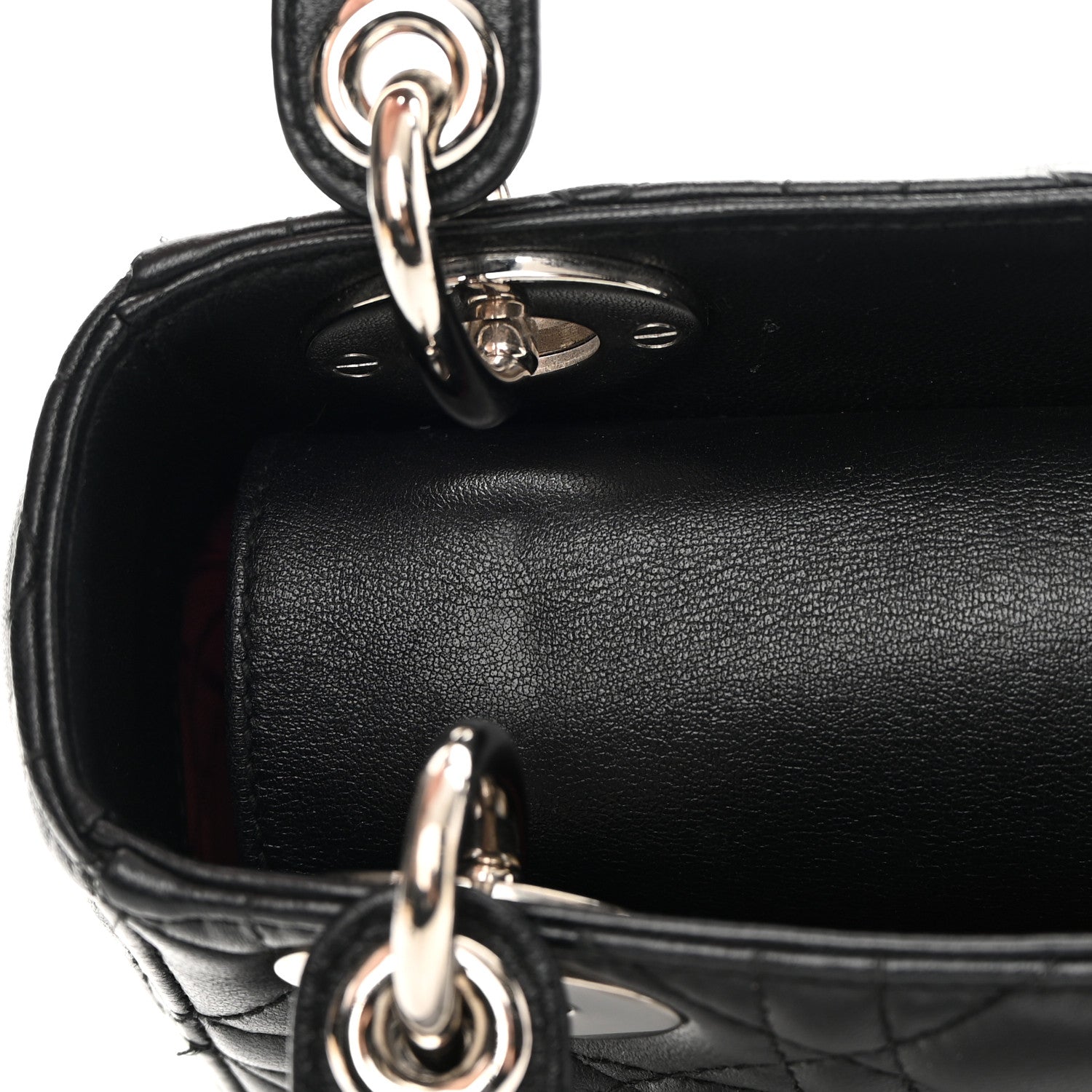 Christian Dior Lambskin Cannage Mini Lady Dior Black 11 of 15