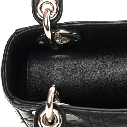 Christian Dior Lambskin Cannage Mini Lady Dior Black 11 of 15