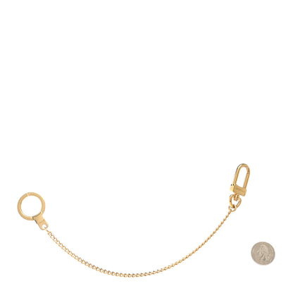 Louis Vuitton Metal Pochette Extender Key Ring Chain Gold 2 of 3