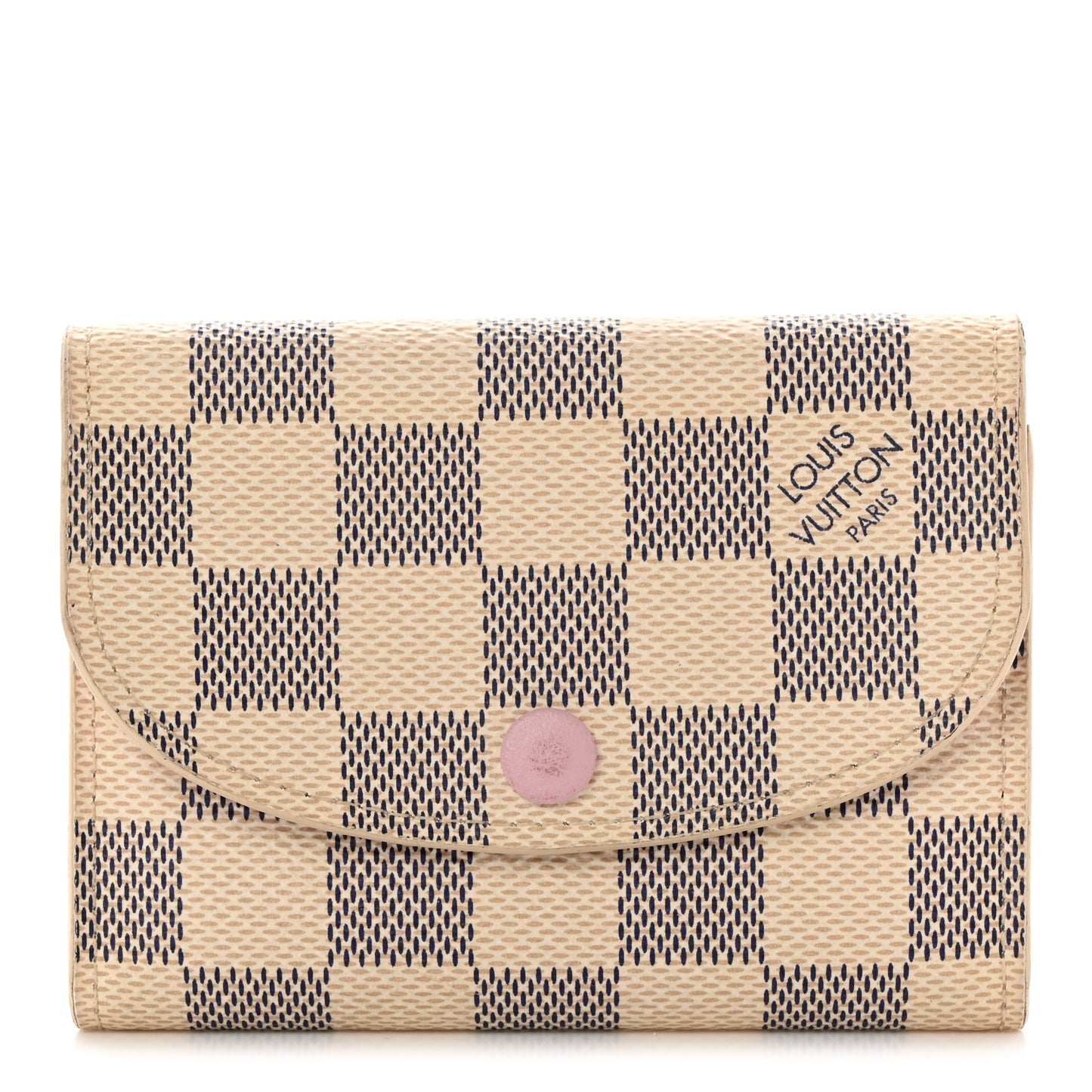 Damier Azur Rosalie Coin Purse Rose Ballerine