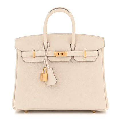Hermes Togo Birkin 25 Craie 1 of 11