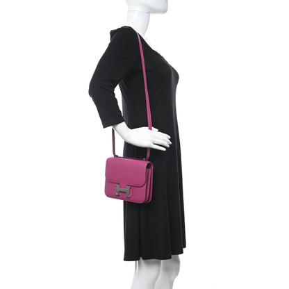 Hermes Epsom Constance 18 Rose Pourpre 2 of 10