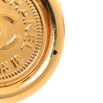 Chanel Metal Chain CC Medallion Belt Gold 5 of 7