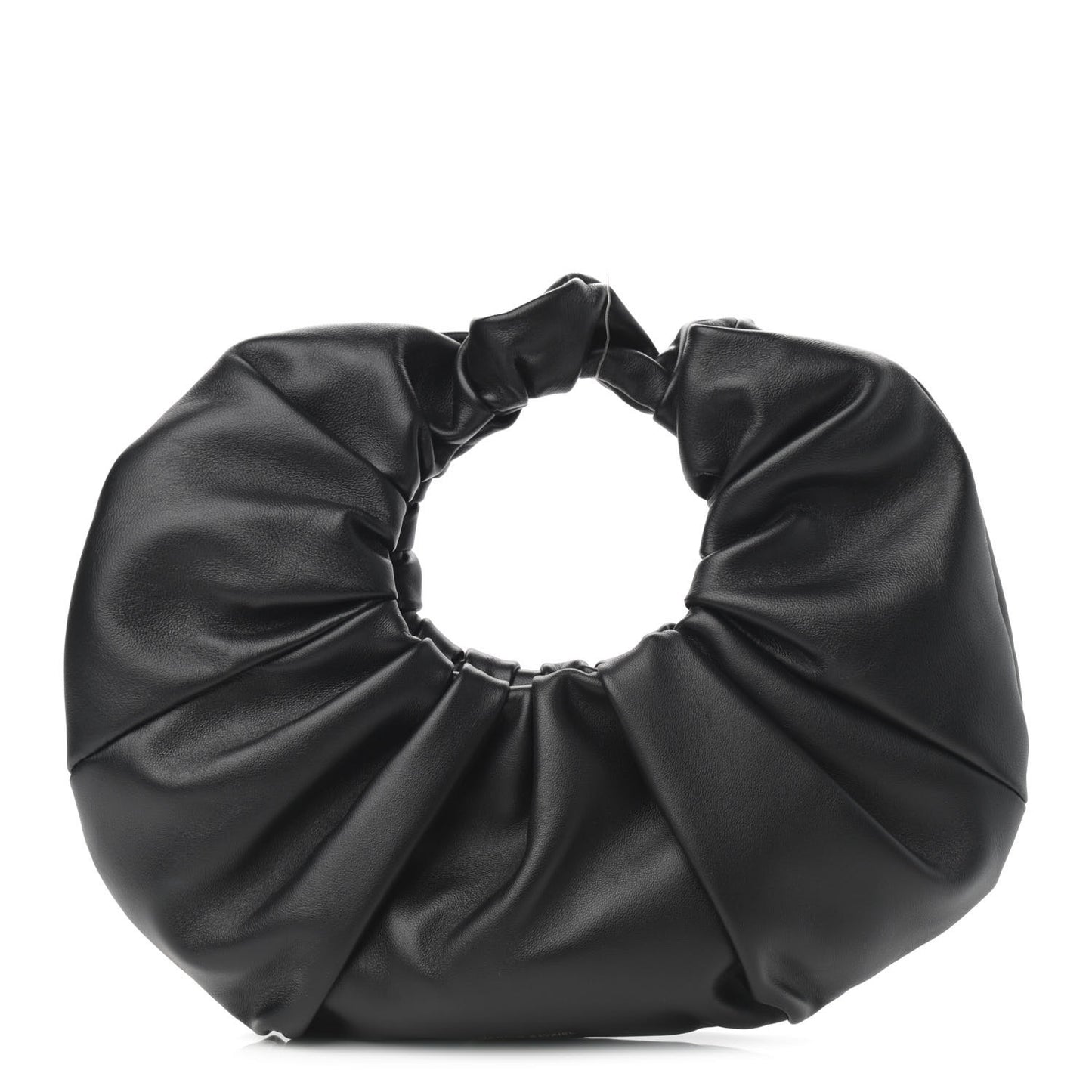 Lambskin Mini Scrunchie Bag Black