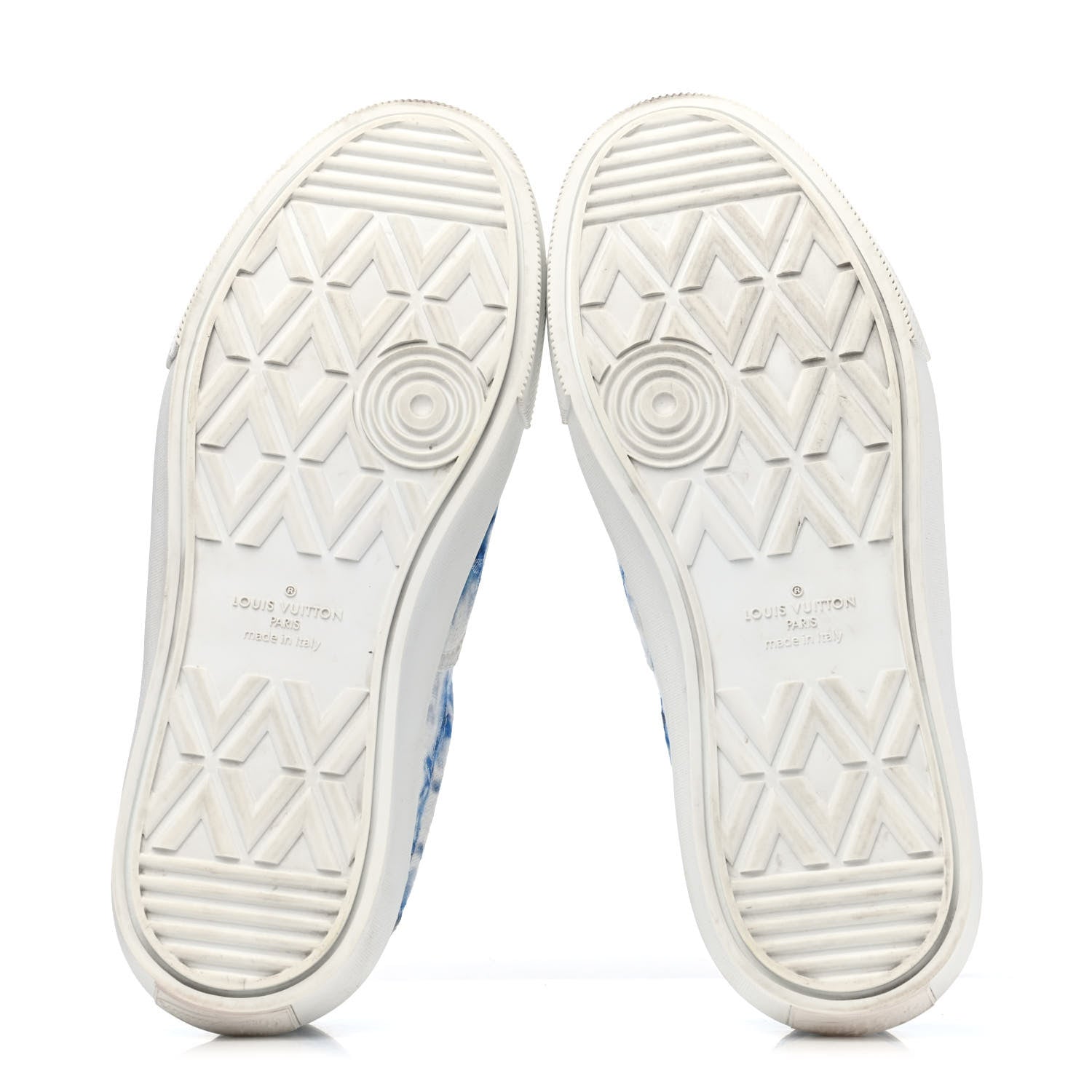 Louis Vuitton Denim Monogram Trocadero Tie Dye Sneakers 6.5 Marine 4 of 4