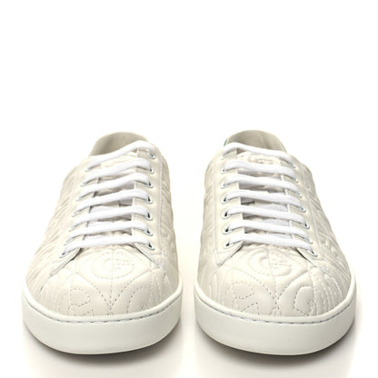 Gucci Nappa G Rhombus Mens Ace Sneakers 11 Great White Green 2 of 9