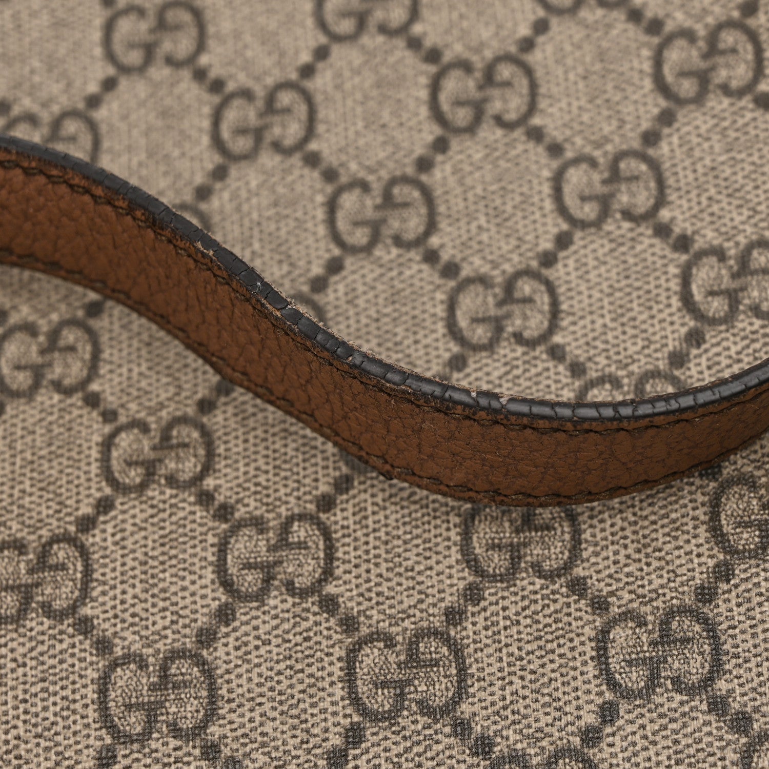 Gucci GG Supreme Monogram Web Ophidia Tote Brown 23 of 28