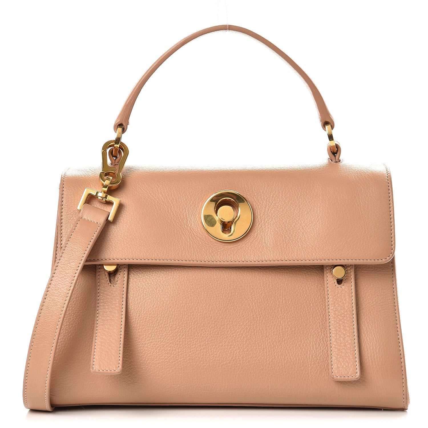 Saint Laurent Calfskin Canvas Small Muse Two Beige 1 of 13