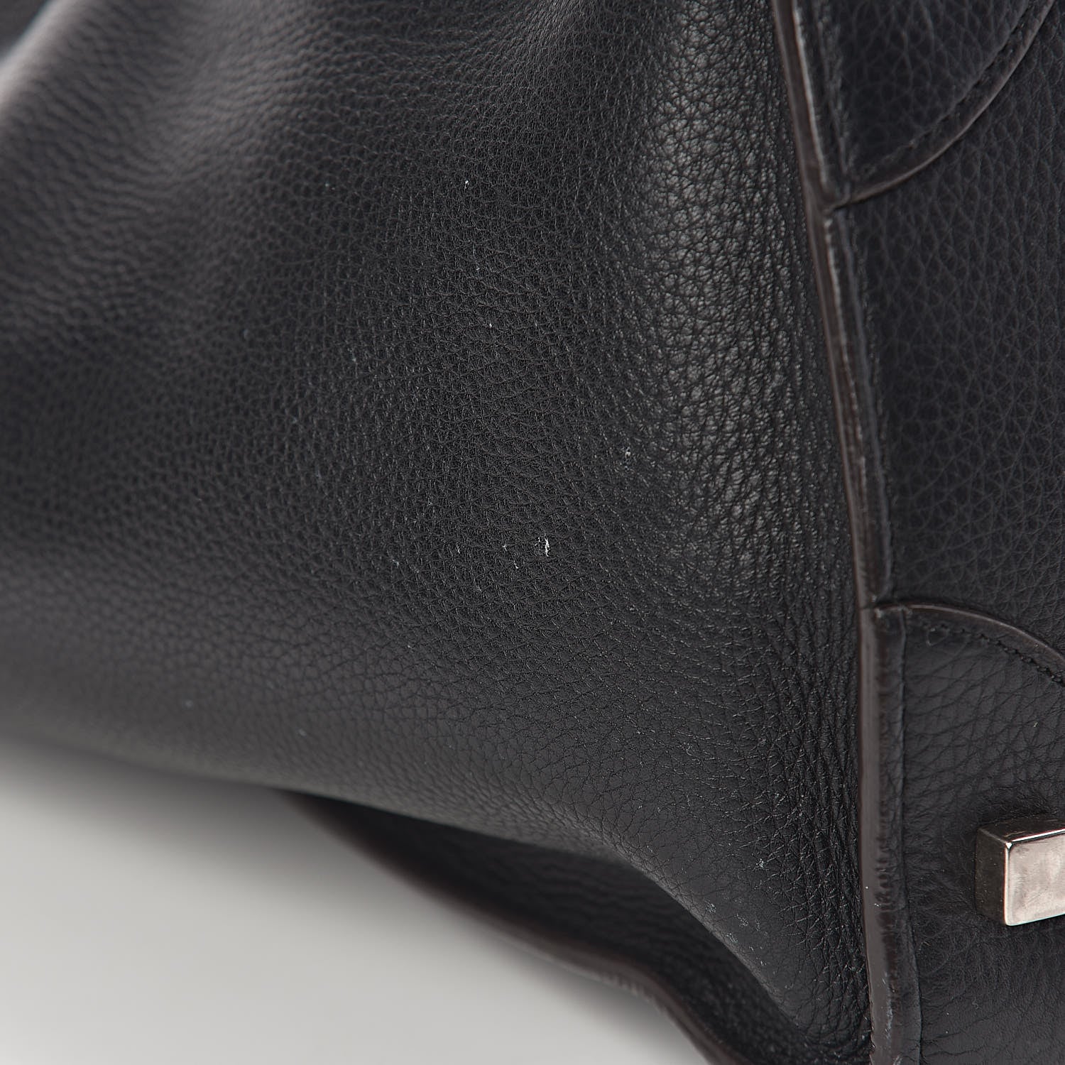 Celine Drummed Calfskin Mini Luggage Black 14 of 15