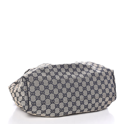 Gucci Monogram Medium Sukey Tote Navy 4 of 12