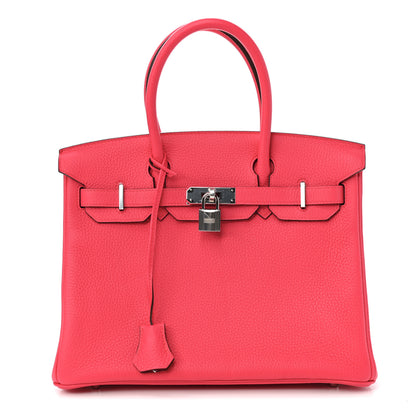 Hermes Taurillon Clemence Birkin 30 Rose Extreme 1 of 34