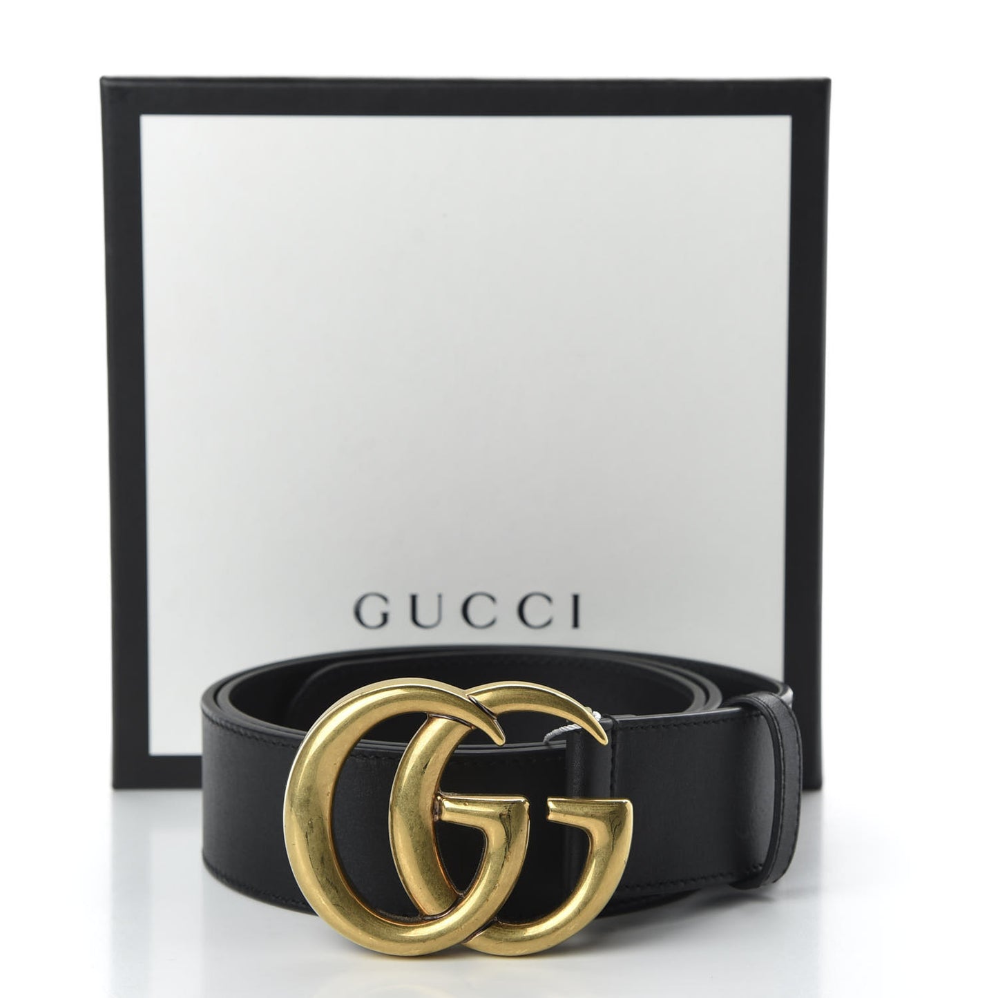 Calfskin Double G 40mm Belt 85 34 Black