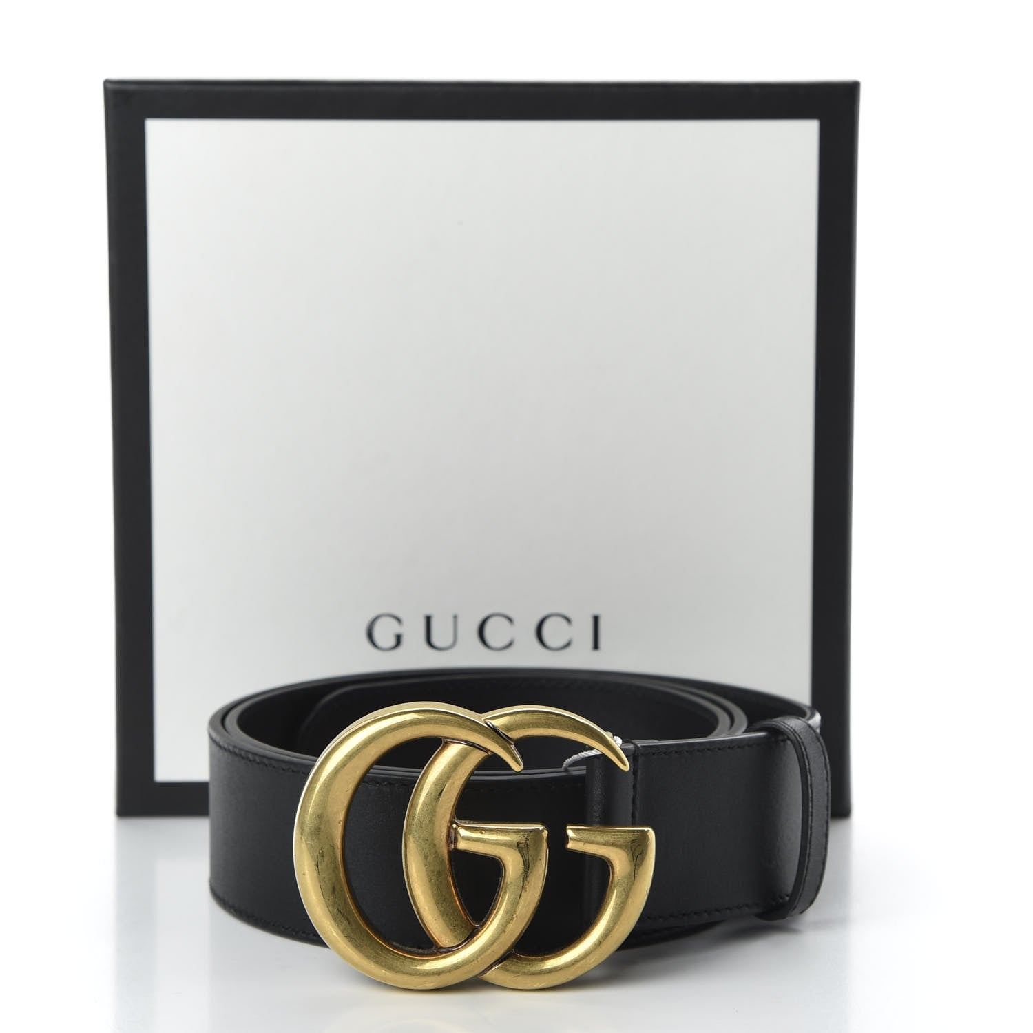 Gucci Calfskin Double G 40mm Belt 85 34 Black 5 of 5
