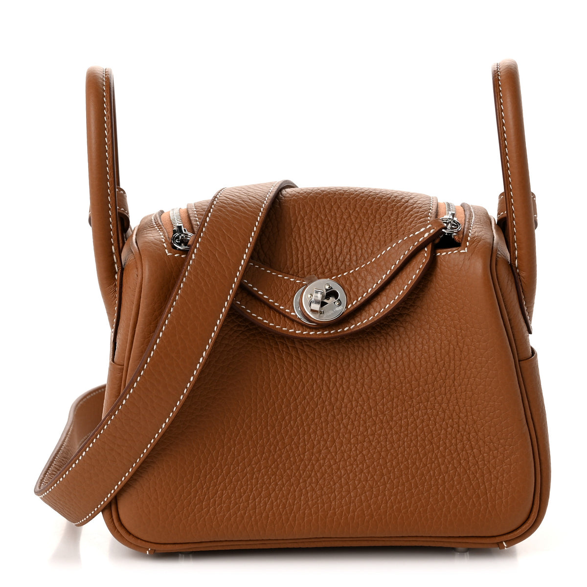 Taurillon Clemence Mini Lindy 20 Gold