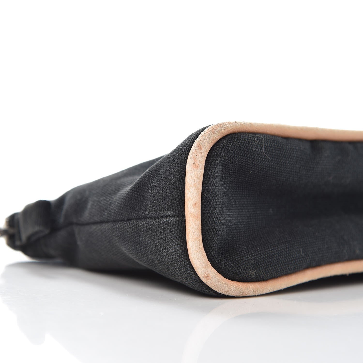 Hermes Cotton Canvas Mini Bolide Travel Cosmetic Pouch Black 8 of 10