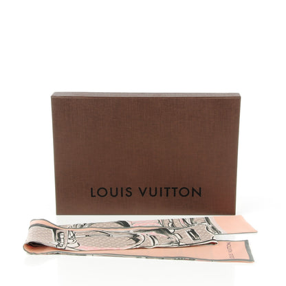 Louis Vuitton Silk Monogram Trunks Bandeau Rose Poudre 3 of 4