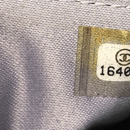 Chanel Lambskin Camellia Embossed Wallet On Chain WOC Black 8 of 13