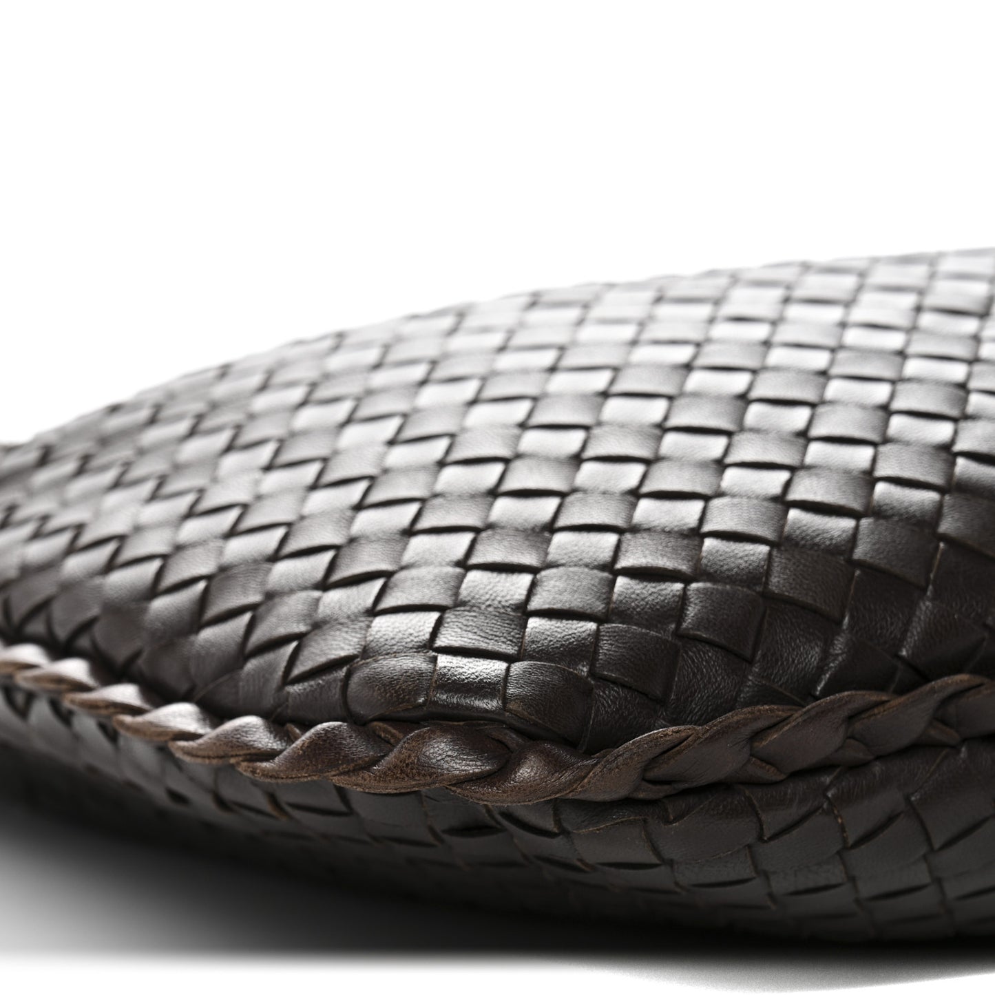 Nappa Intrecciato Medium Veneta Hobo Ebano