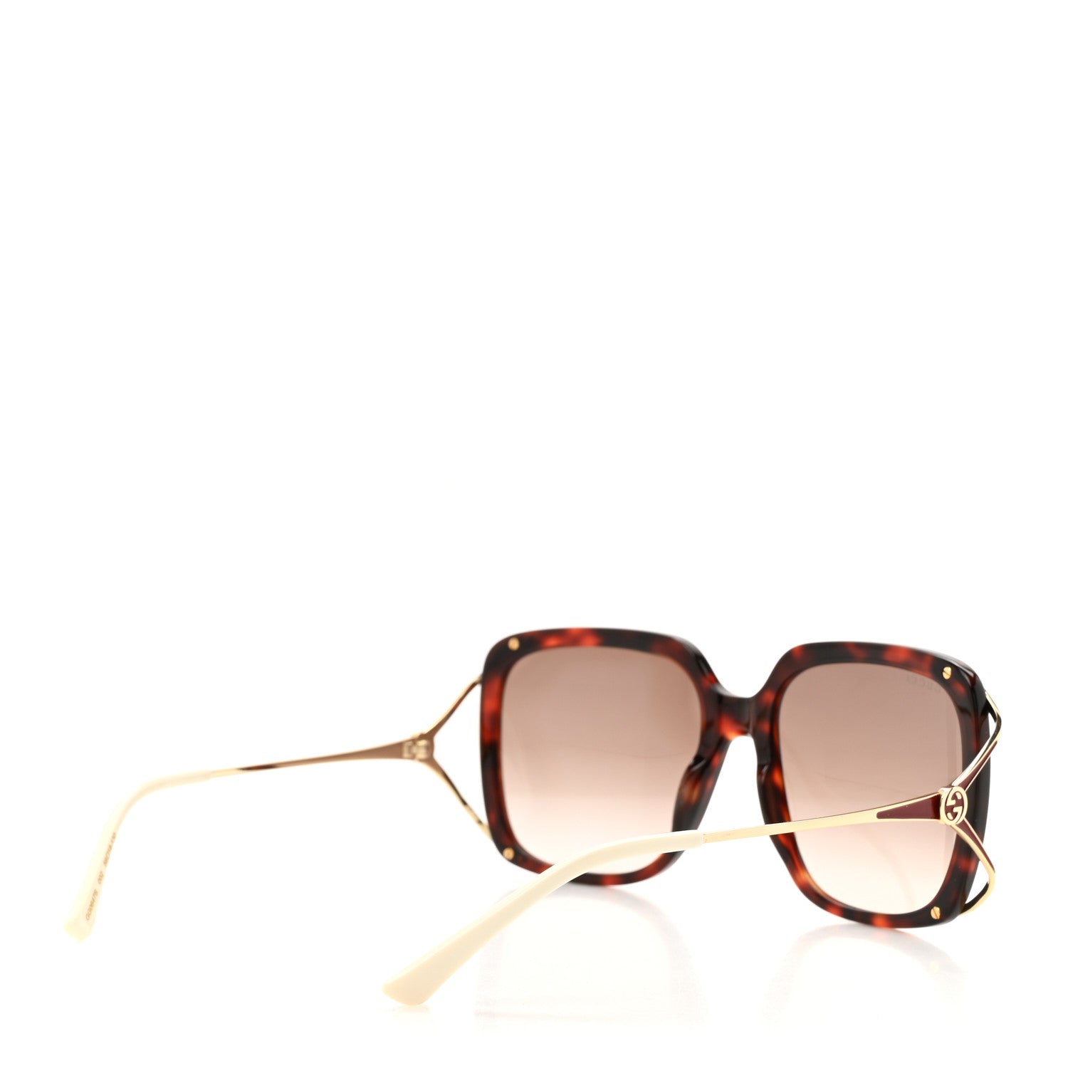Gucci Acetate Butterfly Sunglasses GG0647S Havana Brown Gold 4 of 7