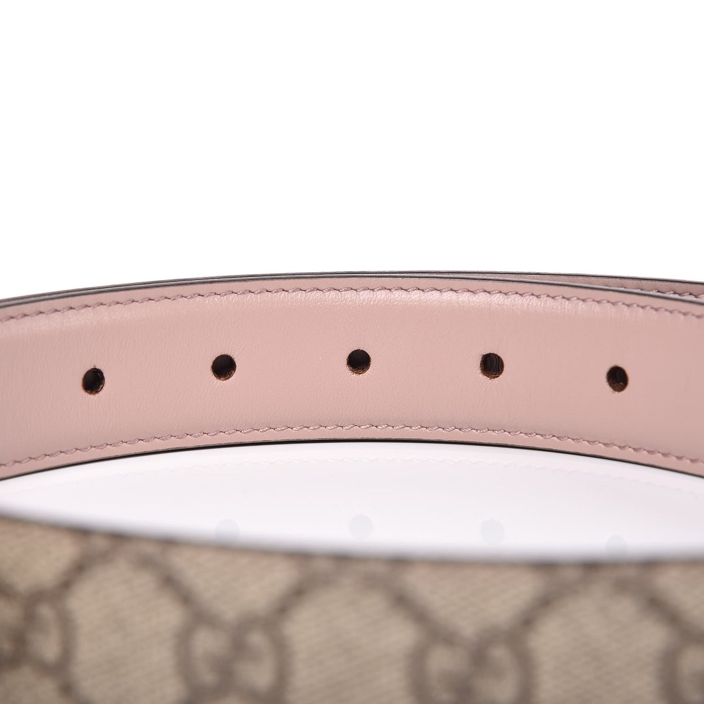 Selleria Calfskin GG Supreme Monogram Reversible 30mm Belt 85 34 Dark Cipria Beige Ebony