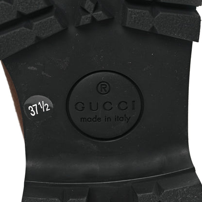 Gucci Suede Horsebit Ankle Boots 37.5 Washed Brown 6 of 9