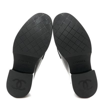 Chanel Calfskin CC Platform Loafers 36.5 Black 6 of 11