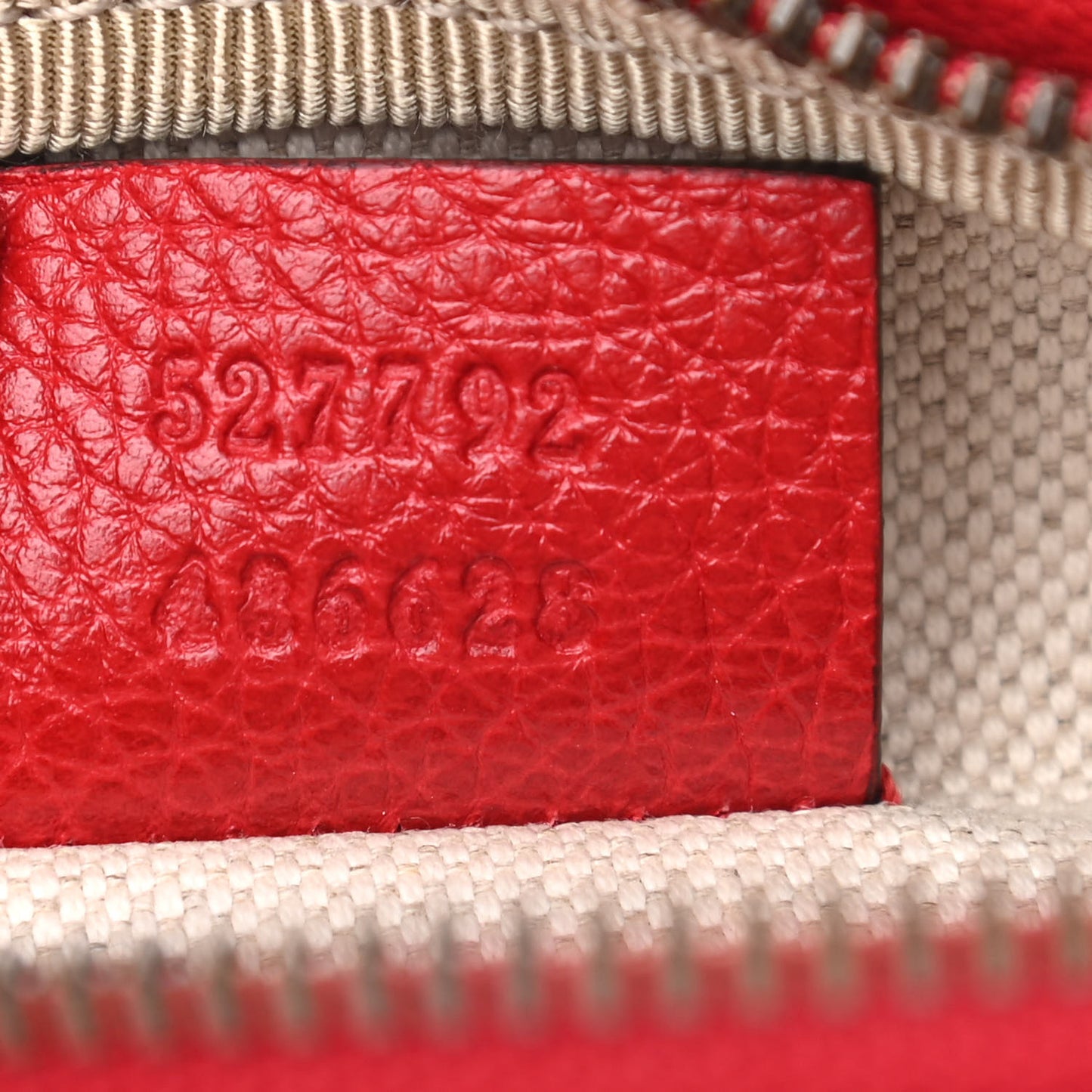 Grained Calfskin Small Logo Belt Bag Hibiscus Red