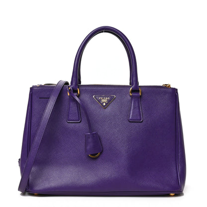 Prada Saffiano Medium Galleria Double Zip Tote Viola 1 of 8
