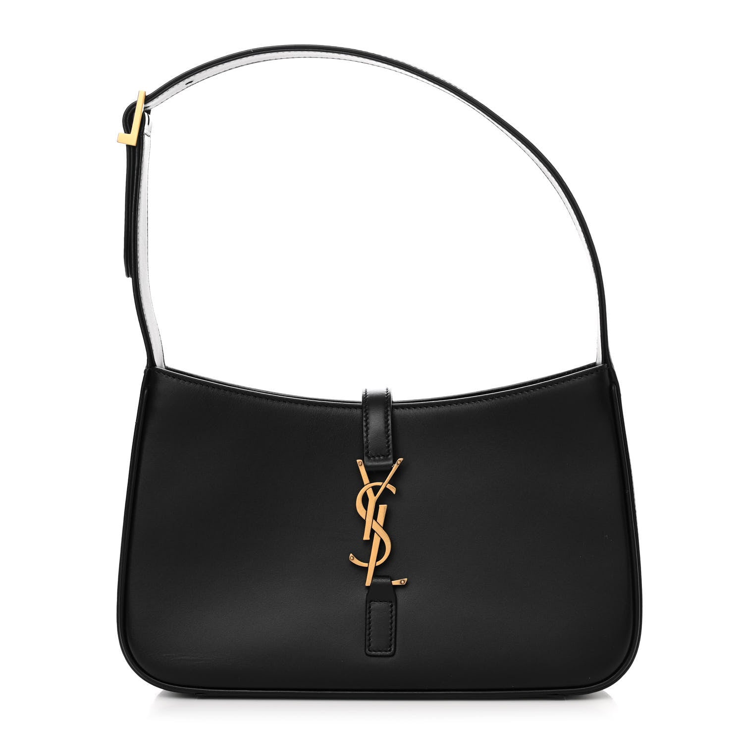 Saint Laurent Smooth Calfskin Le 5 A 7 Hobo Black 1 of 10