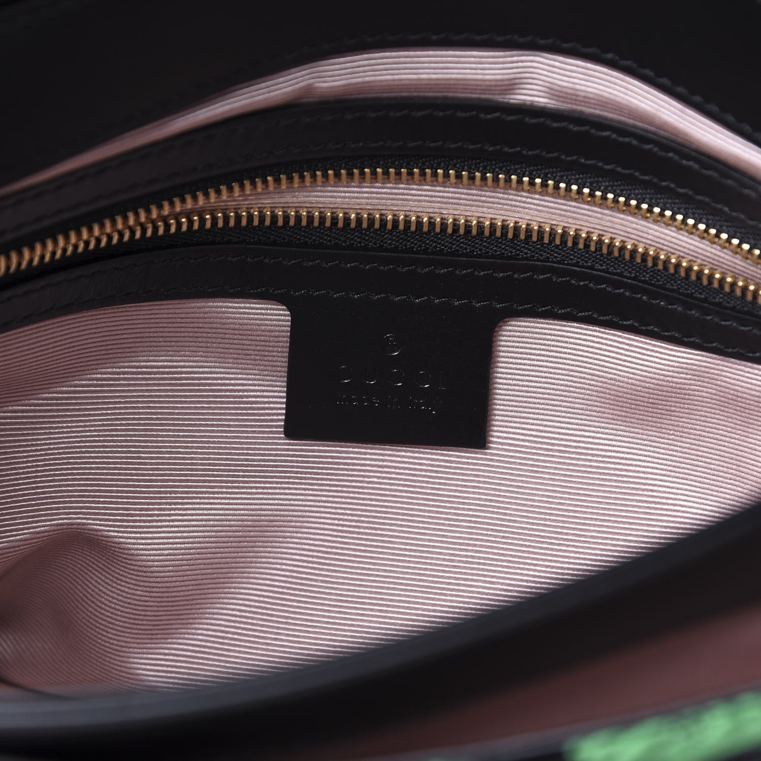 Gucci Velvet Jacquard Floral Embroidered Medium Arli Flap Shoulder Bag Black Green Multicolor 5 of 10