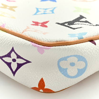 Louis Vuitton Monogram Multicolor Pochette Accessories White 8 of 8
