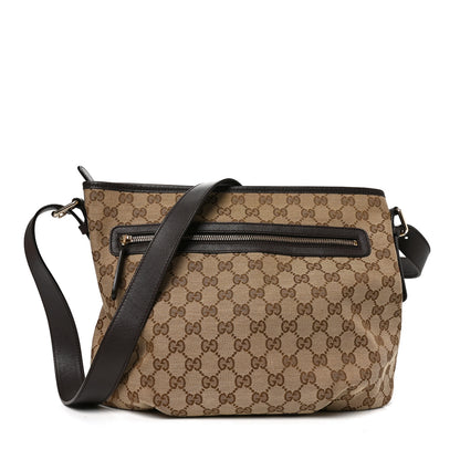Gucci Monogram Messenger Bag Dark Brown 1 of 8