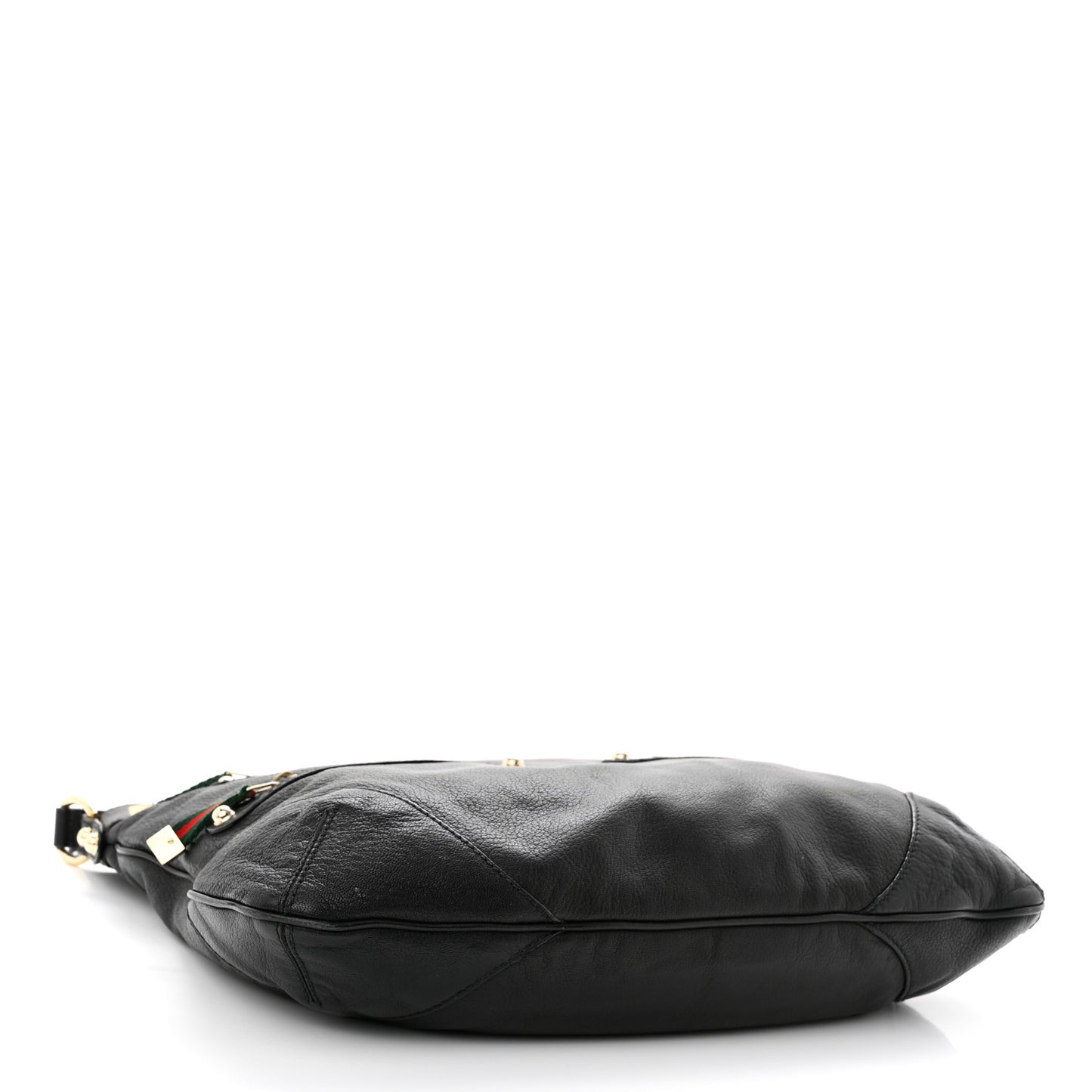 Calfskin Medium Capri Shoulder Bag Black