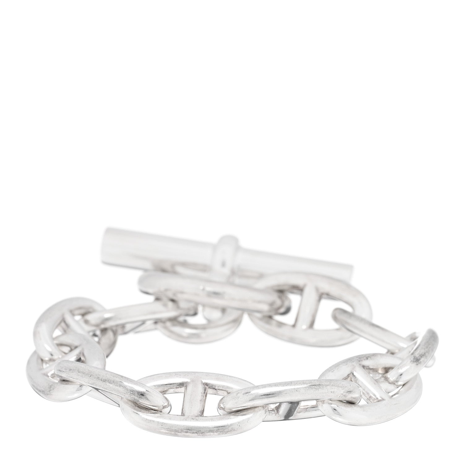 Hermes Sterling Silver PM Chaine D'Ancre Bracelet 1 of 4