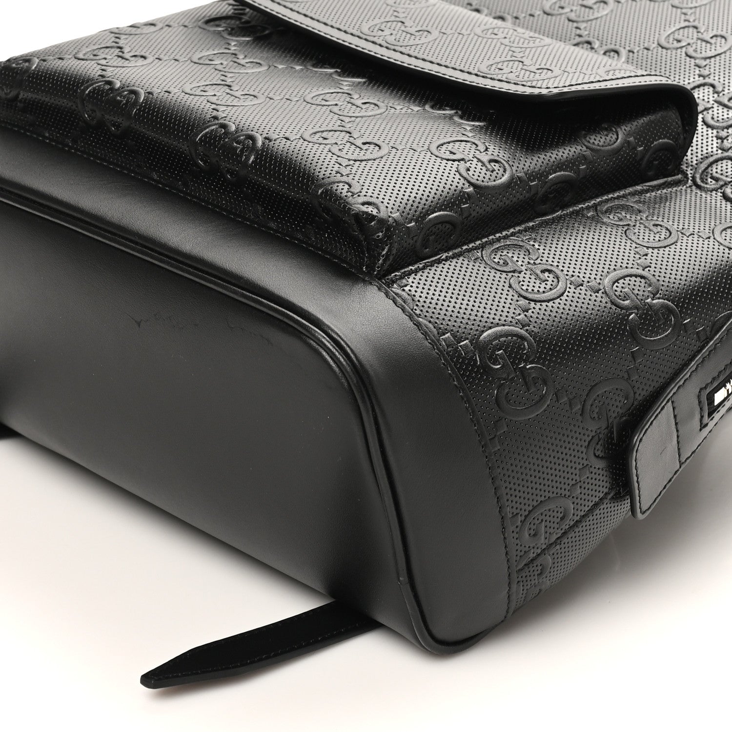 Gucci Calfskin GG Tennis Embossed Backpack Black 10 of 10