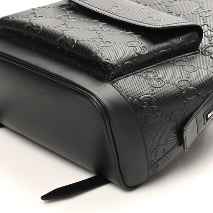 Gucci Calfskin GG Tennis Embossed Backpack Black 10 of 10