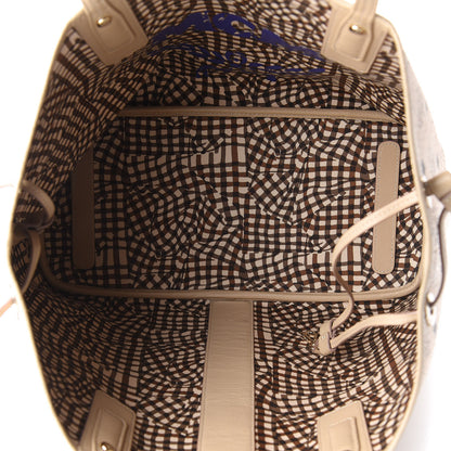 MCM Visetos Medium Liz Reversible Shopper Tote Beige 7 of 12