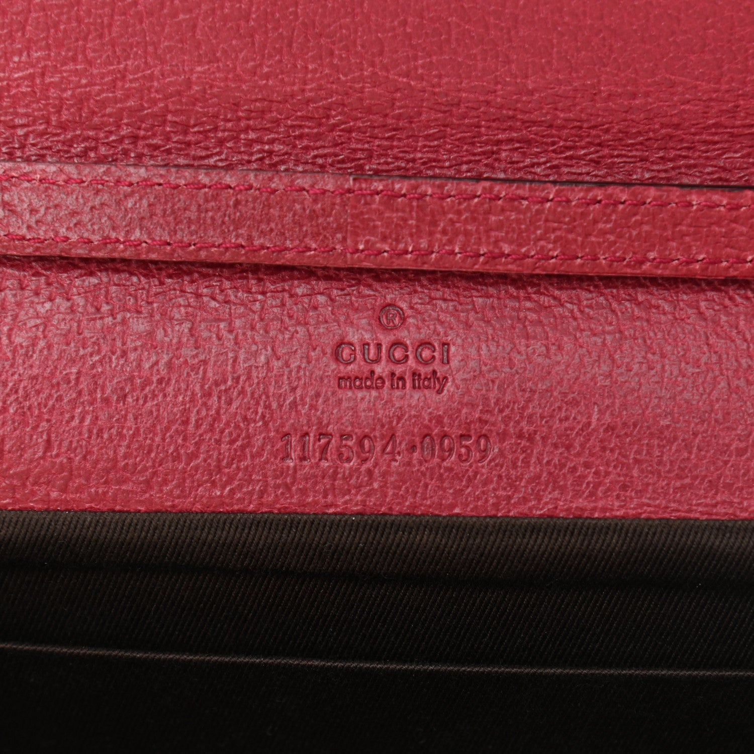 Gucci Monogram Bamboo Bar Clutch Red 6 of 9