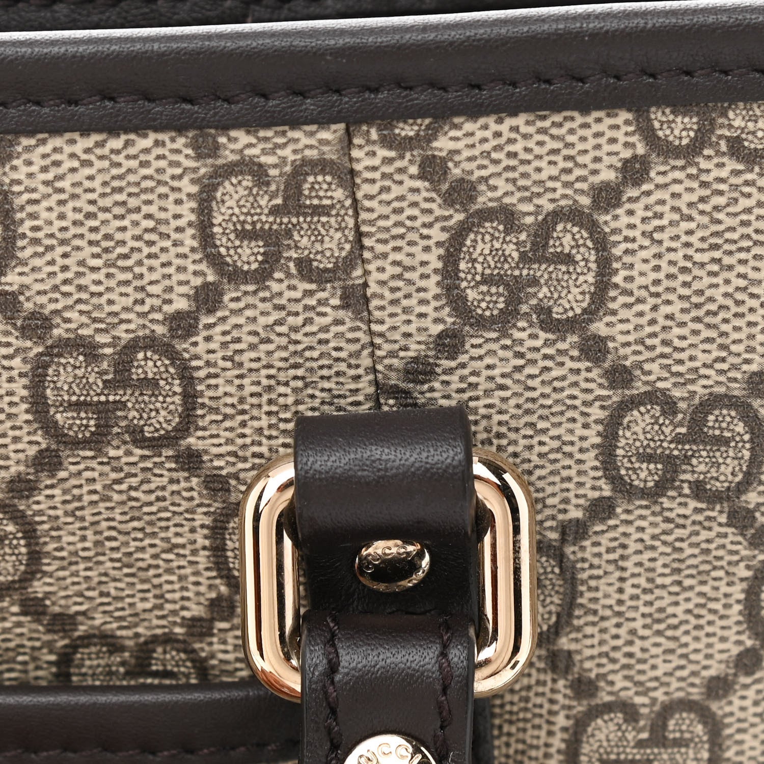 Gucci GG Supreme Monogram Medium Joy Tote Dark Brown 12 of 12