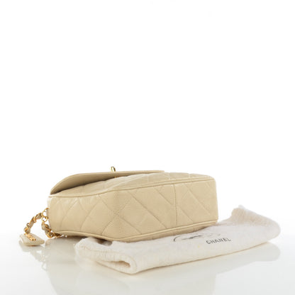 Chanel Caviar Quilted Camera Case Beige 4 of 9