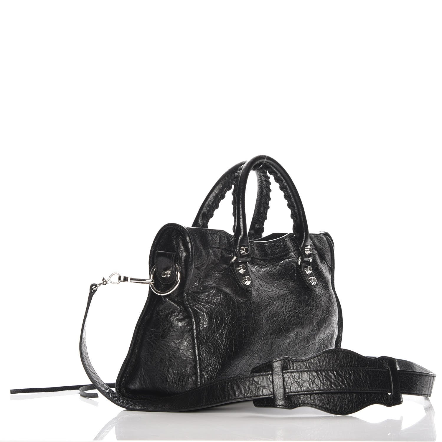 Balenciaga Agneau Classic Silver Hardware S City Black 4 of 8