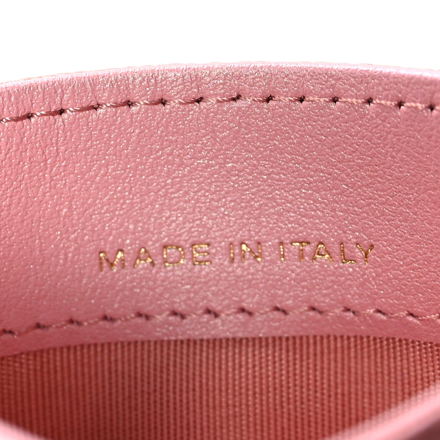 Chanel Iridescent Caviar Quilted Card Holder Pink 7 of 9