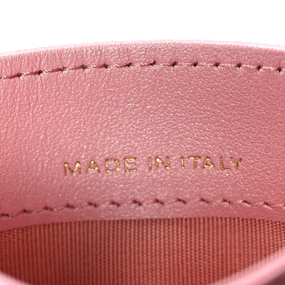 Chanel Iridescent Caviar Quilted Card Holder Pink 7 of 9