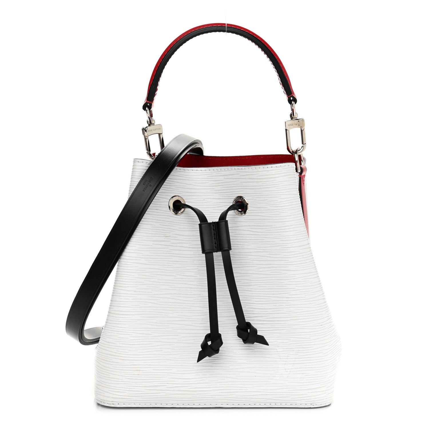 Louis Vuitton Epi Neonoe BB Black White Scarlet 1 of 11