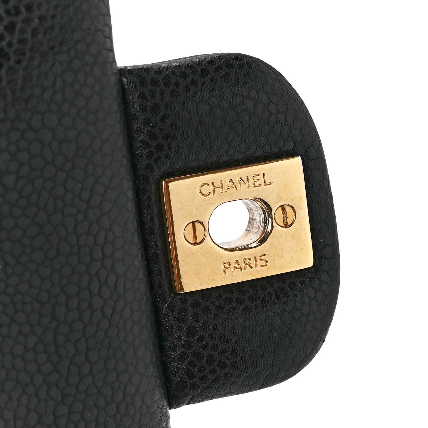 Caviar Quilted Flap Tote Black